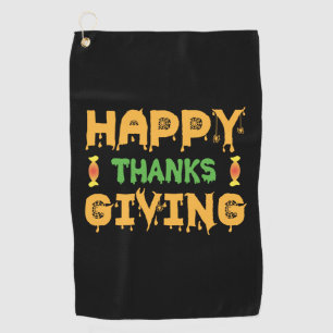 Serviette De Golf Bon thanksgiving d'Halloween Anniversaire