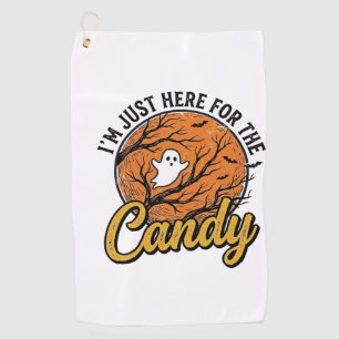 Serviette De Golf Bonbons Halloween Fantôme Conception Vectorielle V