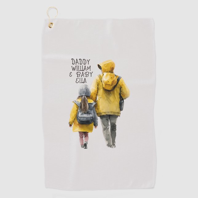 Serviette De Golf Bond père et fille (Devant)