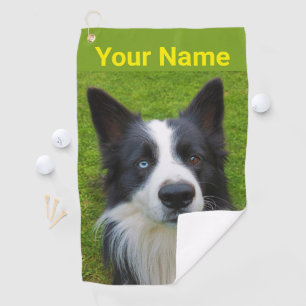 Serviette de golf Border Collie