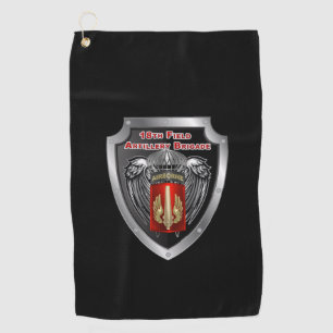 Serviette De Golf Bouclier aéroporté de la 18e brigade d'artillerie 