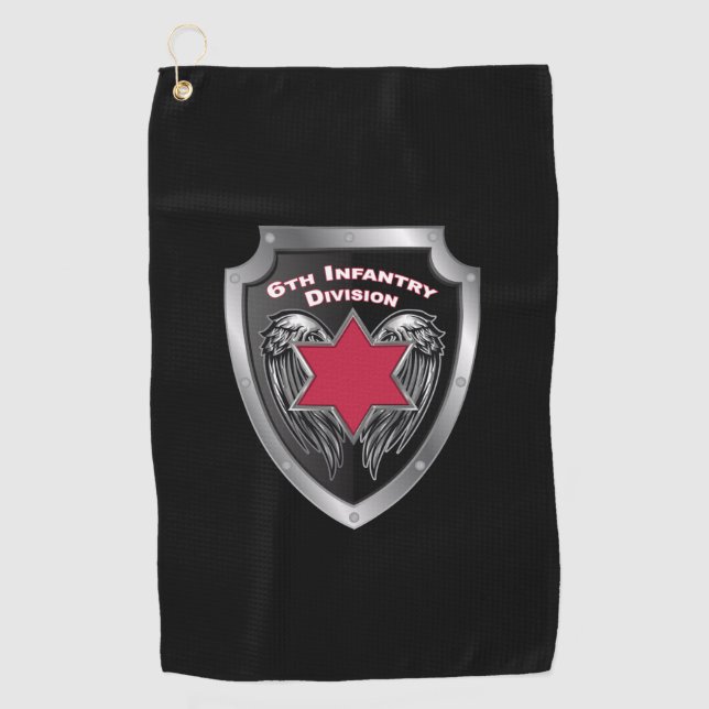 Serviette De Golf Bouclier de la 6e division d'infanterie « Sight Se (Devant)