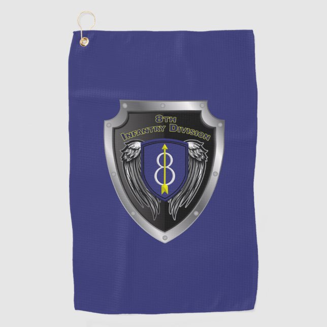 Serviette De Golf Bouclier de la 8e division d'infanterie “Pathfinde (Devant)