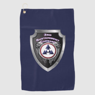 Serviette De Golf Bouclier du 3e commandement du développement durab