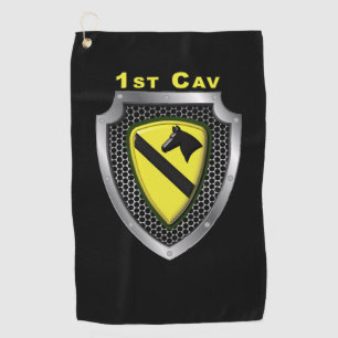 Serviette De Golf Bouclier personnalisé de la 1re division de cavale