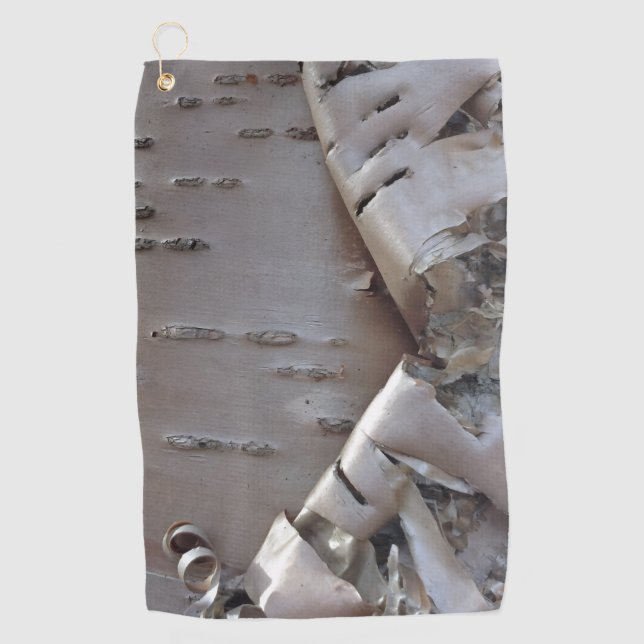 Serviette De Golf Bouleau à écorce frisée Rustique (Devant)