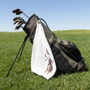 Serviette de golf bouledogue français