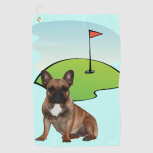 Serviette De Golf Bouledogue français terrain de golf French Bulldog
