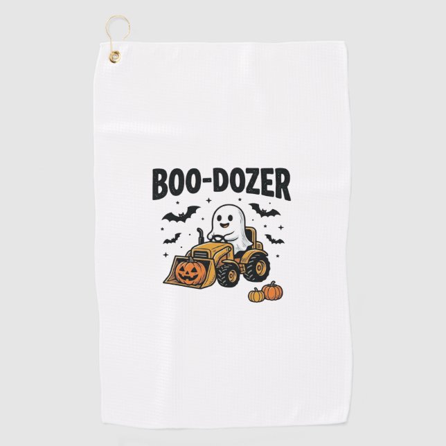Serviette De Golf Bouteur fantôme Halloween Design de bouteur_1 (Devant)