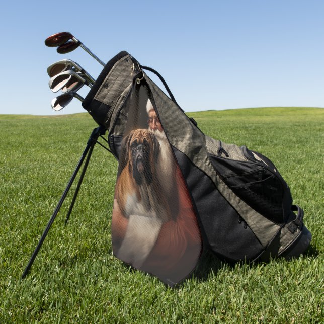 Serviette De Golf Boxer avec Noël Festif du Père Noël (Vert)