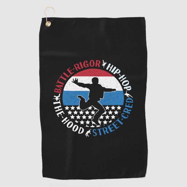 Serviette De Golf Break Dance Breakdance Hip-Hop Boy (Devant)