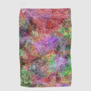 Serviette De Golf Brillants de violets verts rose gris couleurs
