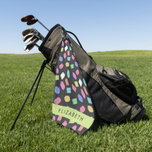 Serviette De Golf Brosse à peinture, Trucs à pinceau colorés, Votre 