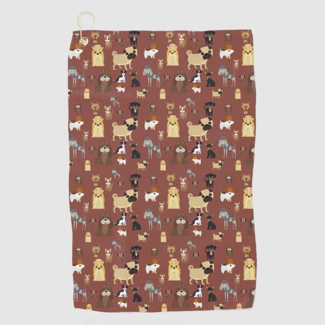 Serviette De Golf brown groom doft (Devant)