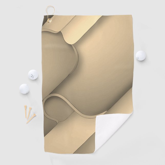 Serviette De Golf Brown Hues Art moderne (En situation)