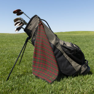 Serviette De Golf Buccleuch Tartan officiel avec monogramme / initia