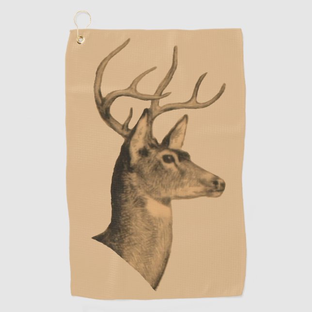 Serviette De Golf Buck Head Burlywood Golf Towne (Devant)