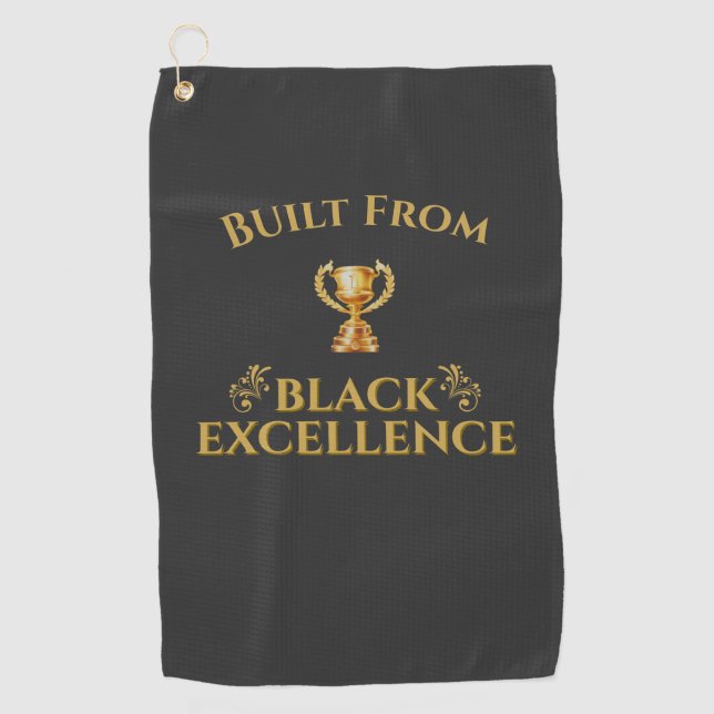 Serviette De Golf Built From Black Excellence Legacy  (Devant)