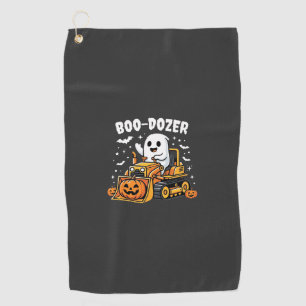 Serviette De Golf Bulldozer fantôme Halloween Boo Dozer_1