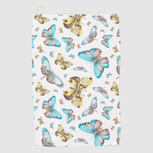 Serviette De Golf Butterfly Art Drawing