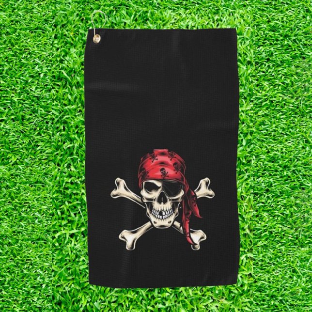 Serviette De Golf Cadeau de golf Pirate (Tee off with treasure!)
