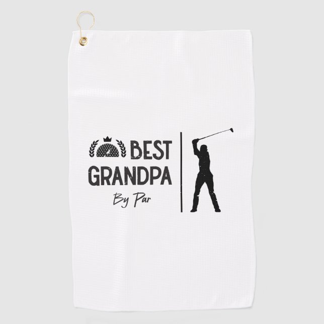 Serviette De Golf Cadeau fête des pères | Meilleur Grand-Père Par Pa (Devant)