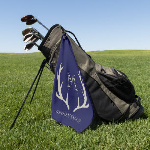 Serviette De Golf Cadeau personnalisé pour garçons d'honneur, bois d