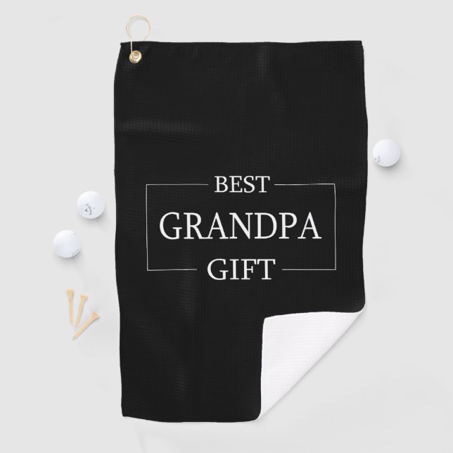 Serviette De Golf Cadeau Personnalisé Pour Grand-Père Anniversaire (En situation)