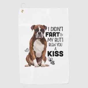 Serviette De Golf Cadeaux Boxer Dog