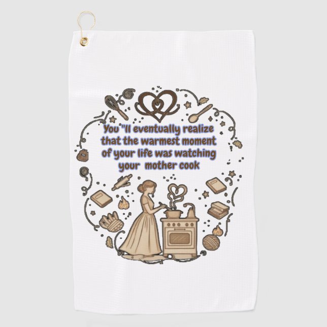 Serviette De Golf cadeaux de fête des mères (Devant)