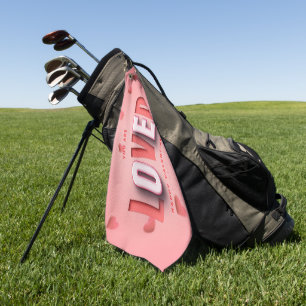 Serviette De Golf Cadeaux de la Saint-Valentin de SlipperyJoe's ton
