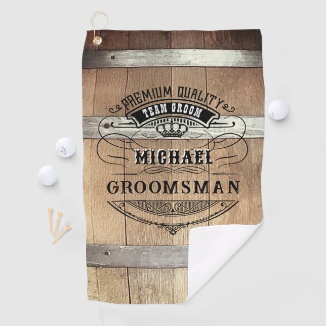 Serviette De Golf Cadeaux Groomsmen (En situation)