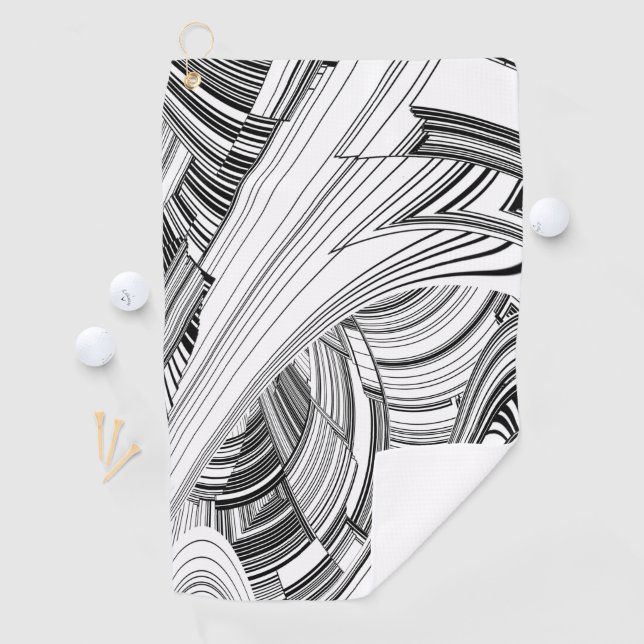 Serviette De Golf Calamité Storm Centre Art Moderne (En situation)