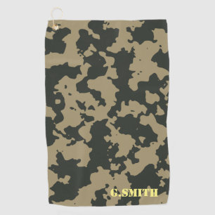 Serviette De Golf Camouflage Brown vert. Camo ton