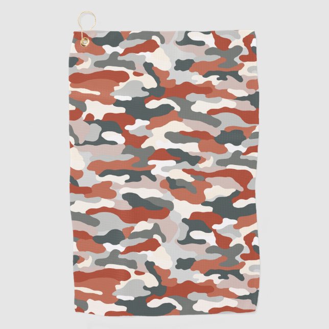 Serviette De Golf Camouflage d'automne (Devant)
