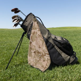 Serviette De Golf Camouflage Désert Avec Galets, Militaire, Armée