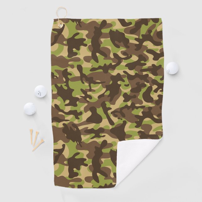 Serviette De Golf Camouflage en cascade   (En situation)