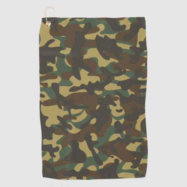 Serviette De Golf Camouflage forestier (Devant)