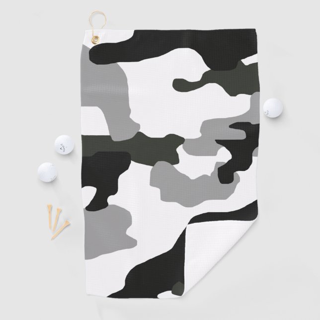 Serviette De Golf Camouflage gris urbain no 15 imprimé (En situation)