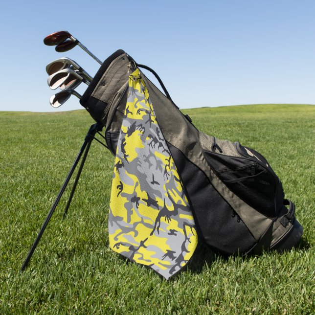 Serviette De Golf Camouflage jaune et gris, Militaire, Armée (Vert)