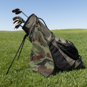 Serviette De Golf Camouflage MVB - Design vert
