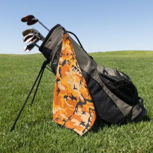 Serviette De Golf Camouflage orange, Militaire, Armée