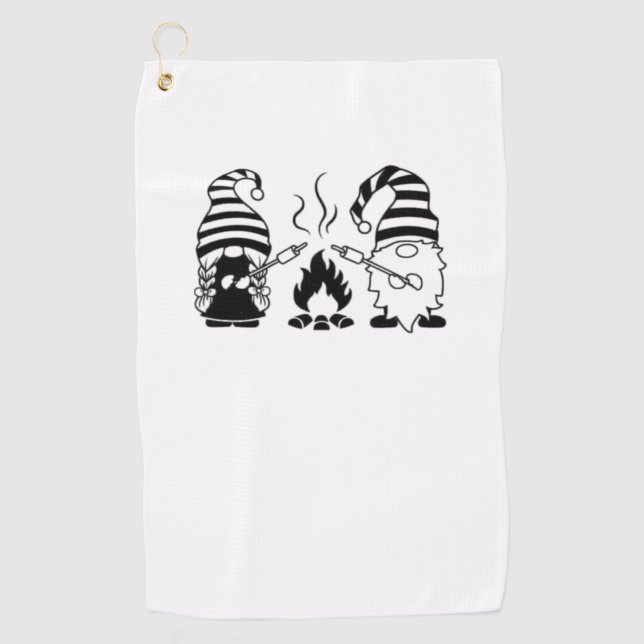 Serviette De Golf Camping Gnomes (Devant)