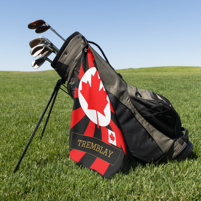 Serviette De Golf Canada Golf & premium Canadian Flag / Patriotes (Vert)