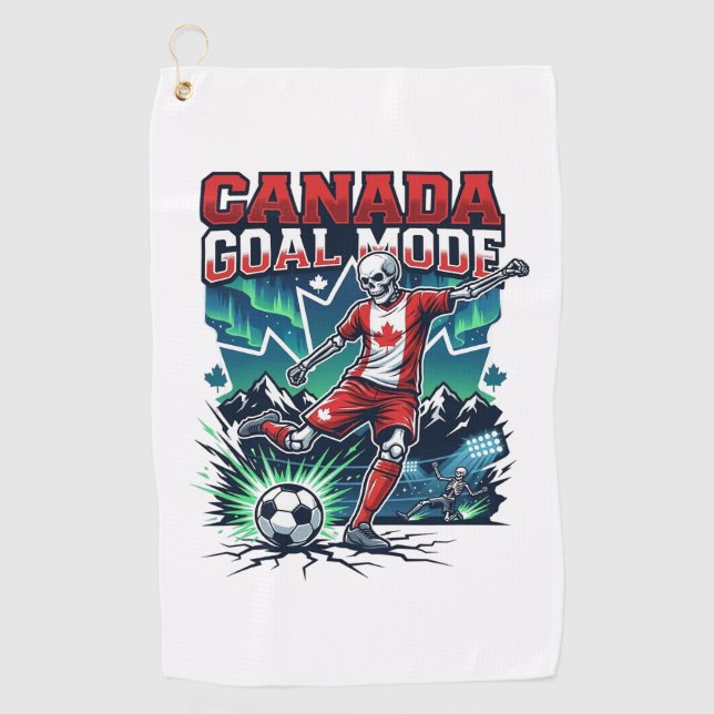 Serviette De Golf Canada Mode de but squelette attaquant nations dyn (Devant)