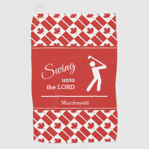Serviette De Golf CANADA personnalisé Balance ton swing vers le Seig