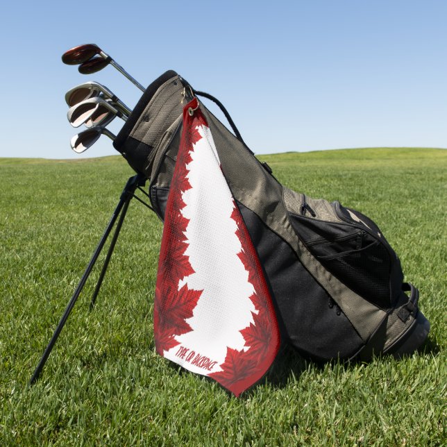 Serviette de golf Canada Serviettes de golf Drapea (Vert)