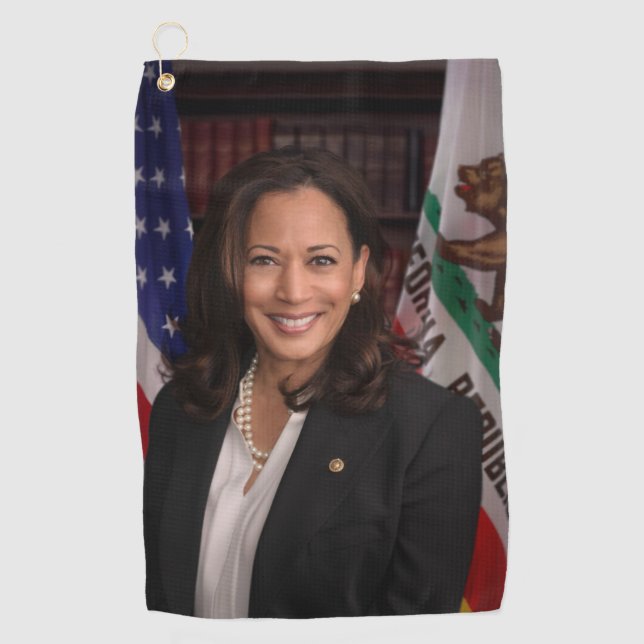 Serviette De Golf Candidat Kamala Harris à la présidence US 2024 (Devant)