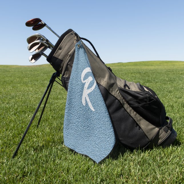 Serviette De Golf Carolina en fibre bleue (Vert)