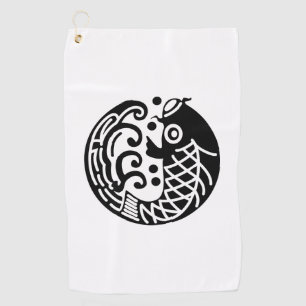 Serviette De Golf Carpe et onde